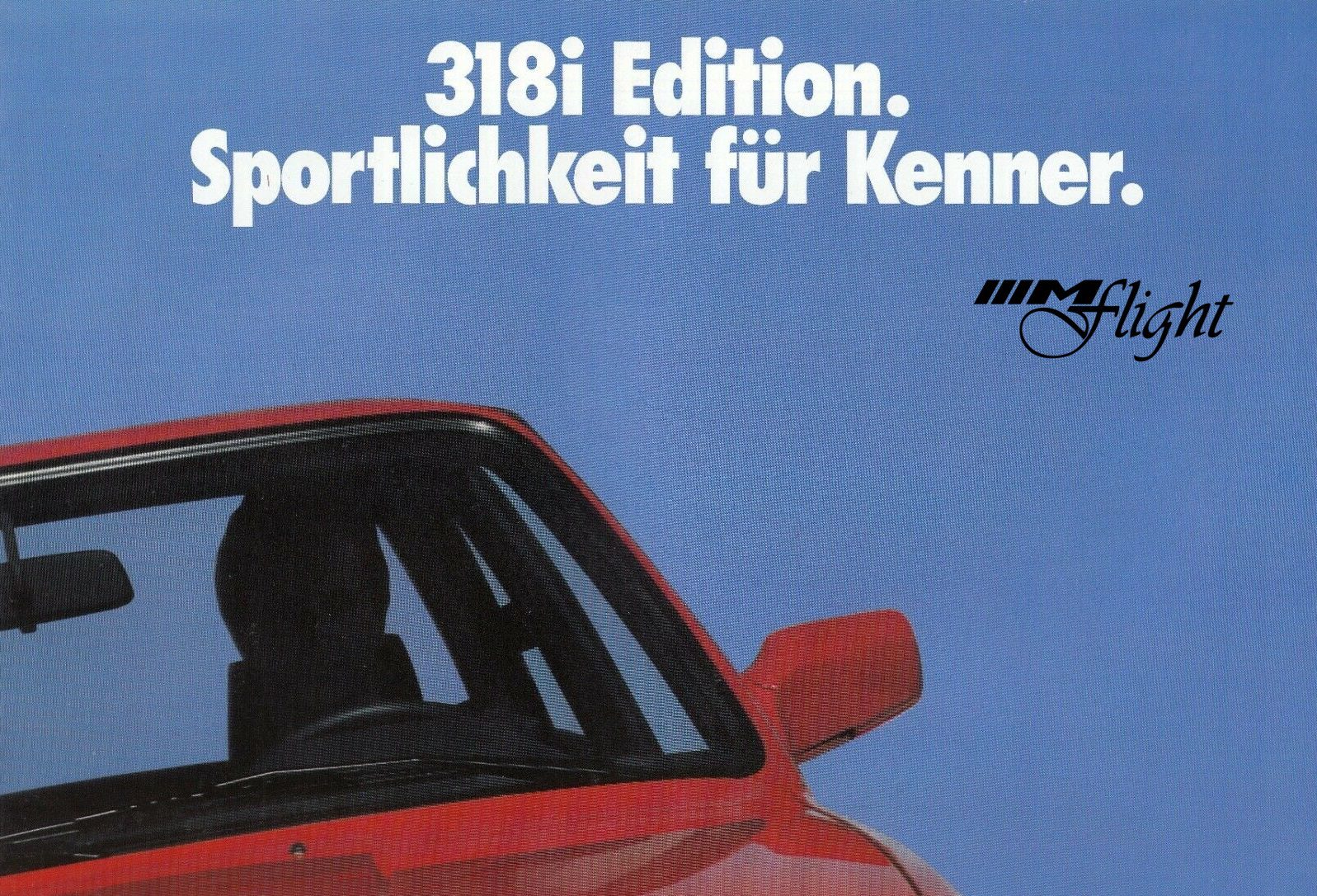 BMW E30 318i Edition Prospekt 